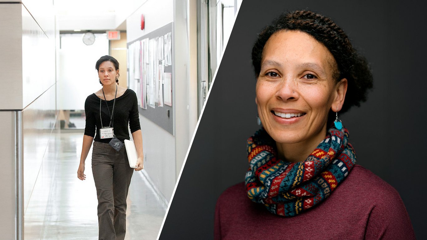 Split screen-billede af adjunkt Luseadra McKerracher